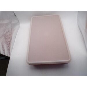 Vintage Tupperware Paprika Rectangular Deli Meat Container Sheer Lid 794-2